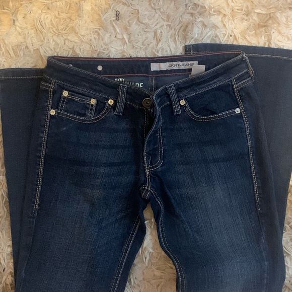 DKNY Nancy Blue Denim with Brown Accents - Picture 1 of 3